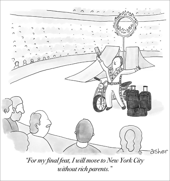 Funny cartoon by Asher Perlman.