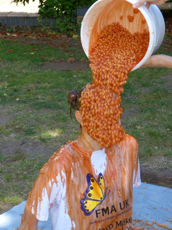 Some people like to take bean baths...