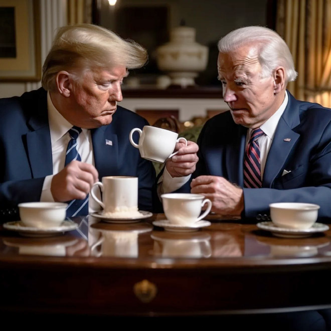 Biden and Trump - the best friends ever.