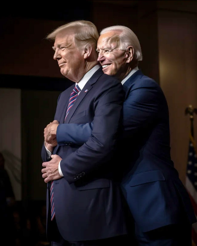 Biden and Trump - the best friends ever.