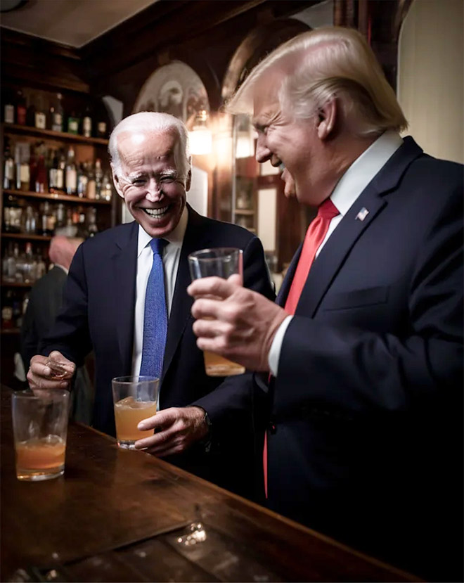 Biden and Trump - the best friends ever.