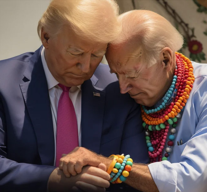 Biden and Trump - the best friends ever.