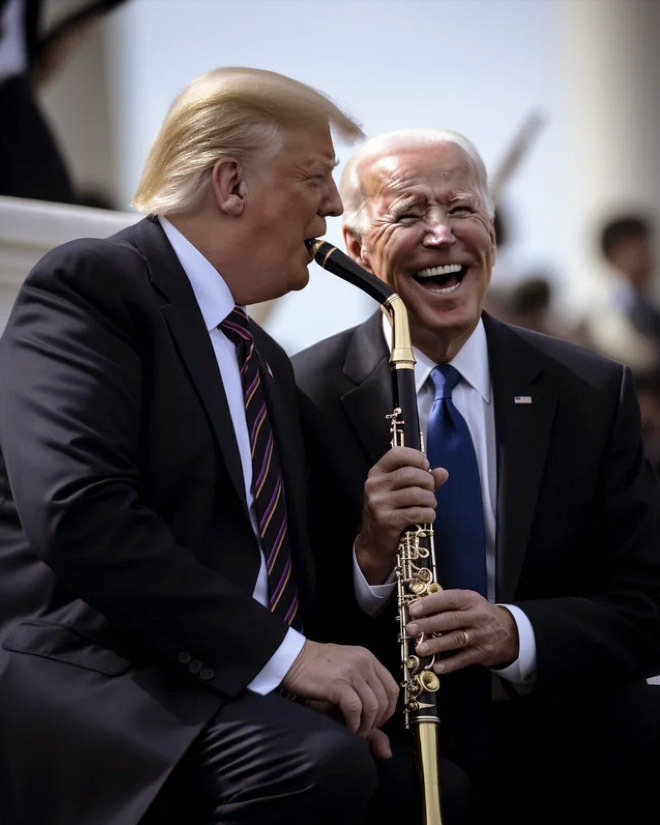 Biden and Trump - the best friends ever.