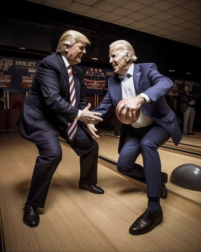 Biden and Trump - the best friends ever.