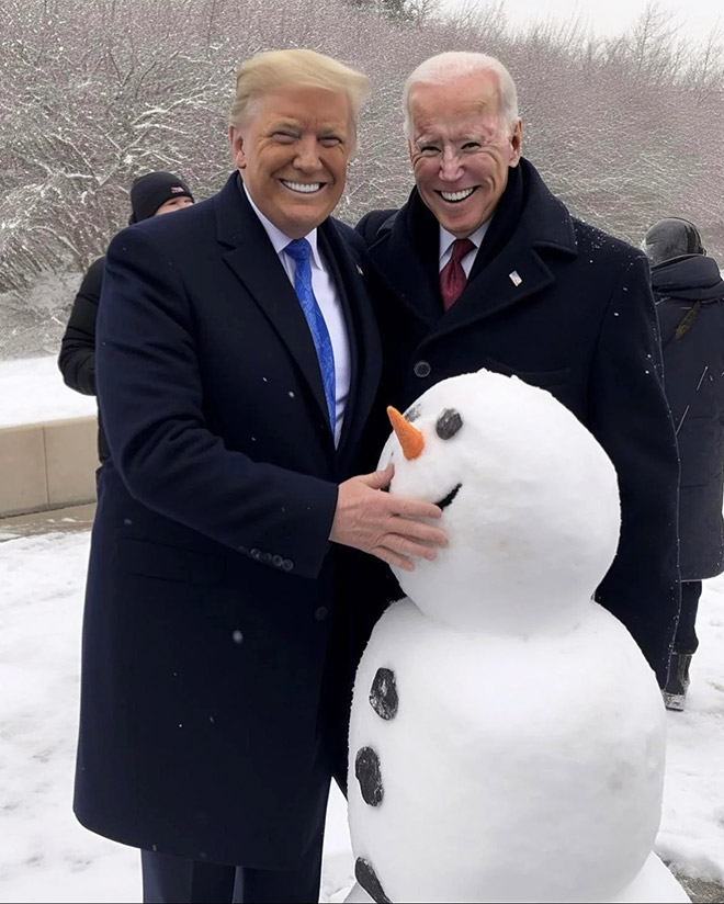 Biden and Trump - the best friends ever.