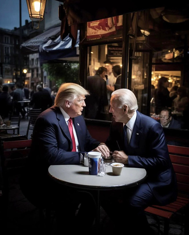 Biden and Trump - the best friends ever.