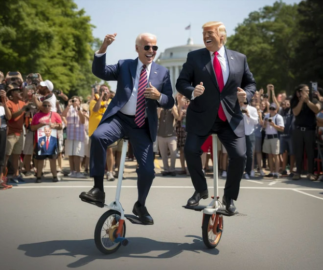 Biden and Trump - the best friends ever.