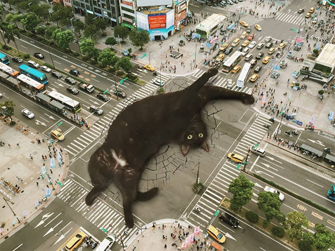 Cat Godzilla (catzilla).