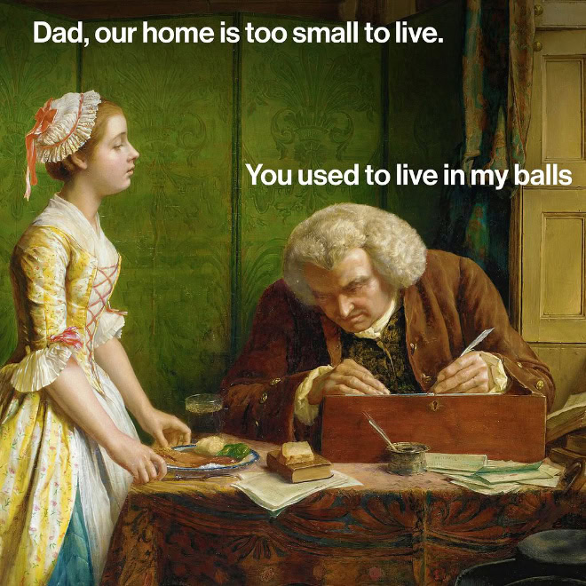 Classical art meme.