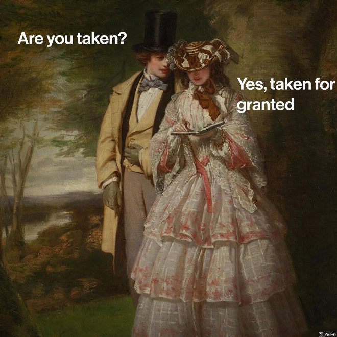 Classical art meme.