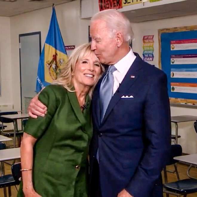 Uncle Joe really doesn't understand personal space.