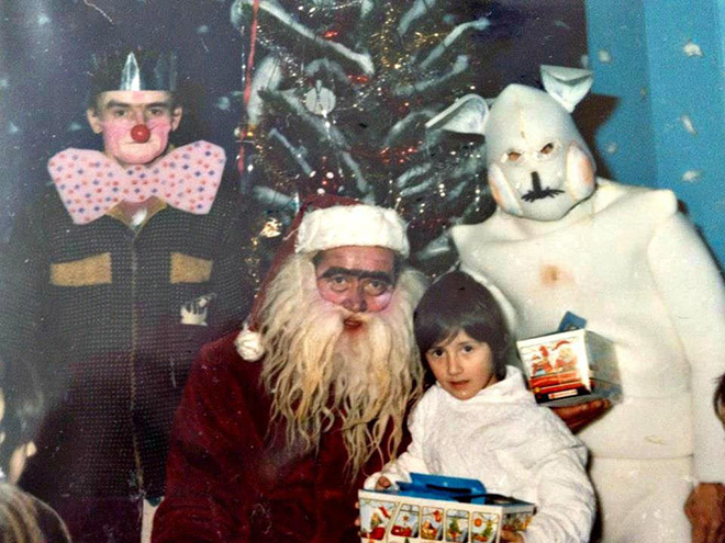 Creepy Santa is creepy.