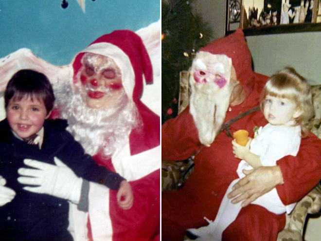 Creepy Santas.