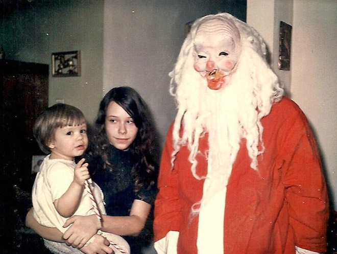 Creepy Santa is creepy.