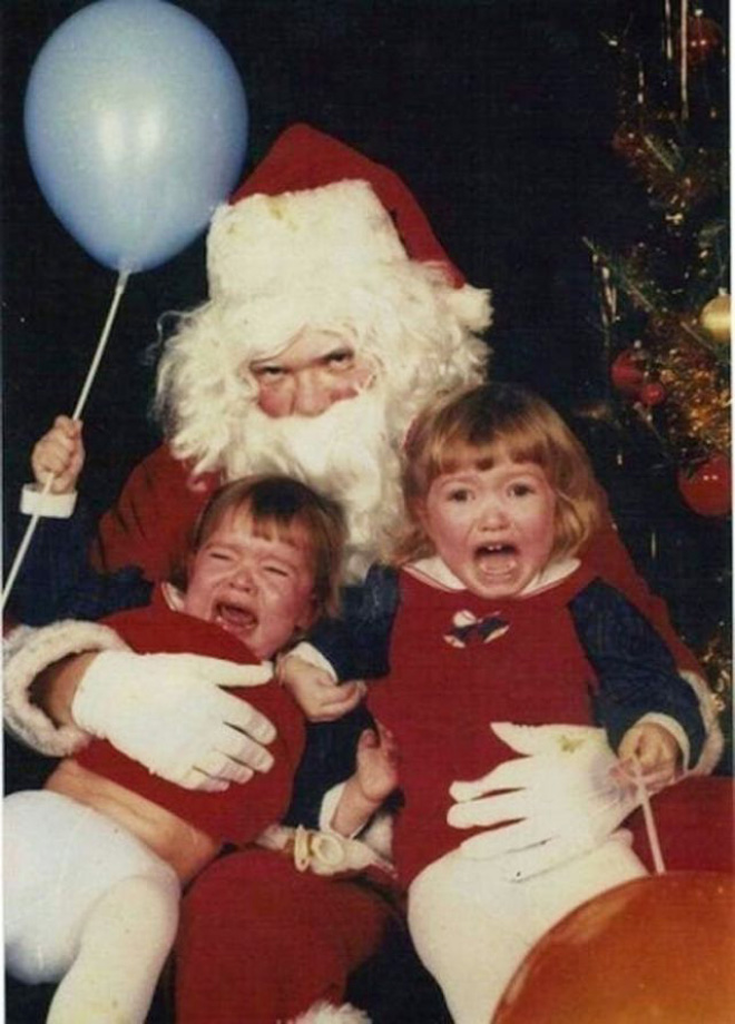 Creepy Santa is creepy.