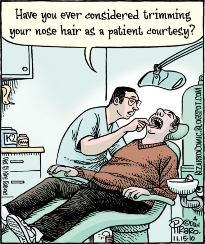 Funny cartoon by Bizarro.