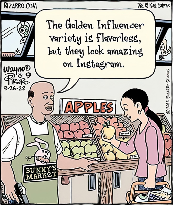 Funny cartoon by Bizarro.