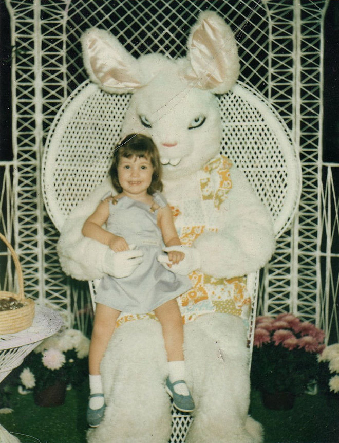 Creepy Easter bunny from hell.