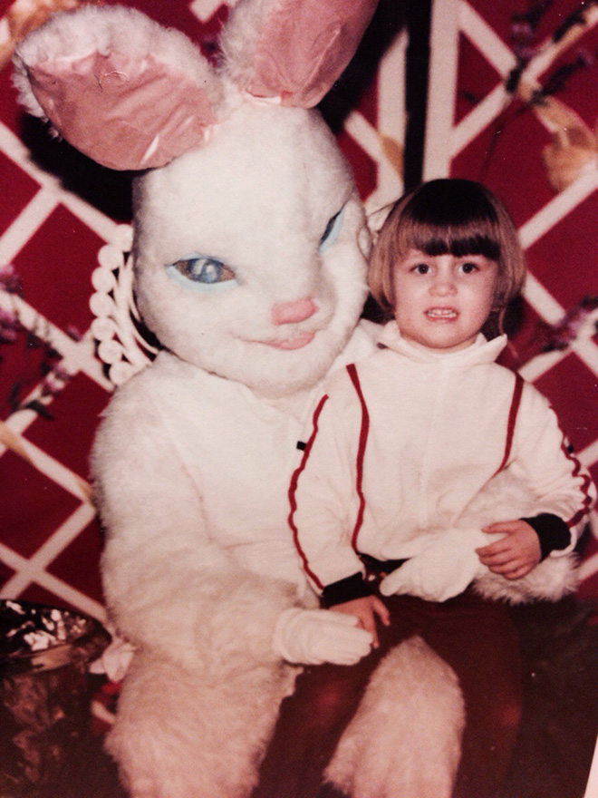 Creepy Easter bunny from hell.