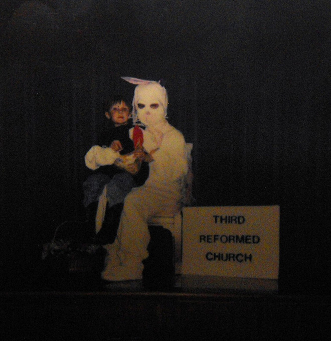 Creepy Easter bunny from hell.