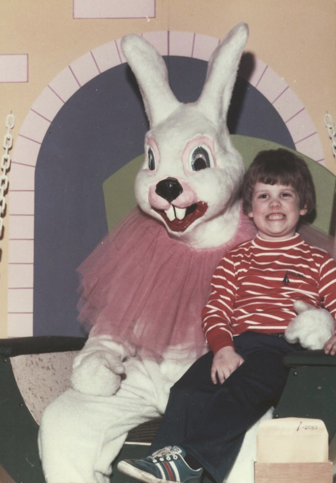 Creepy Easter bunny from hell.