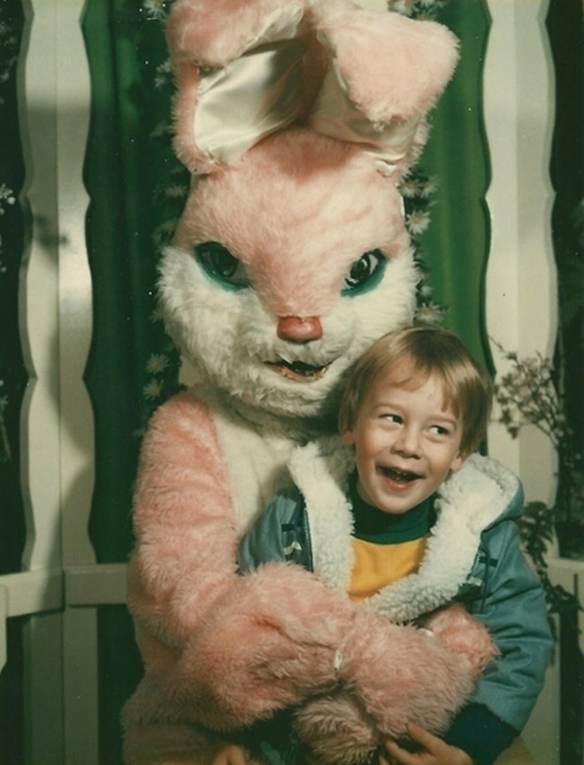 Creepy Easter bunny from hell.