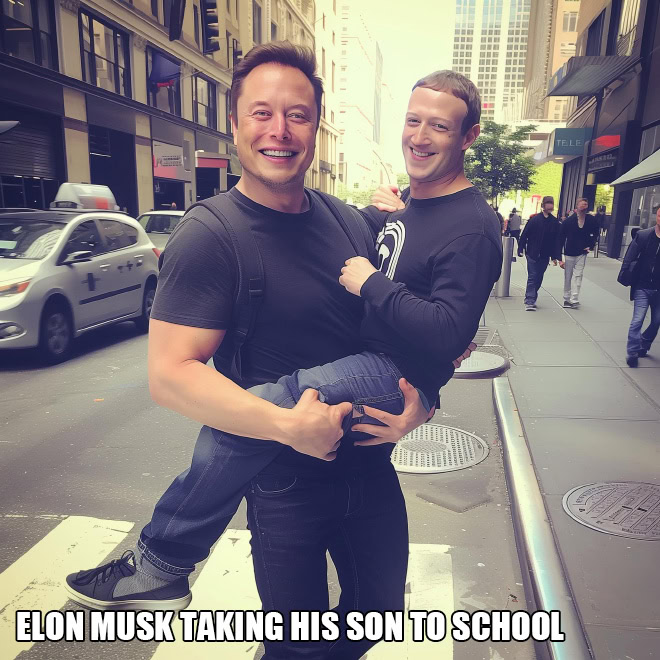 Elon Musk + AI = hilarious.