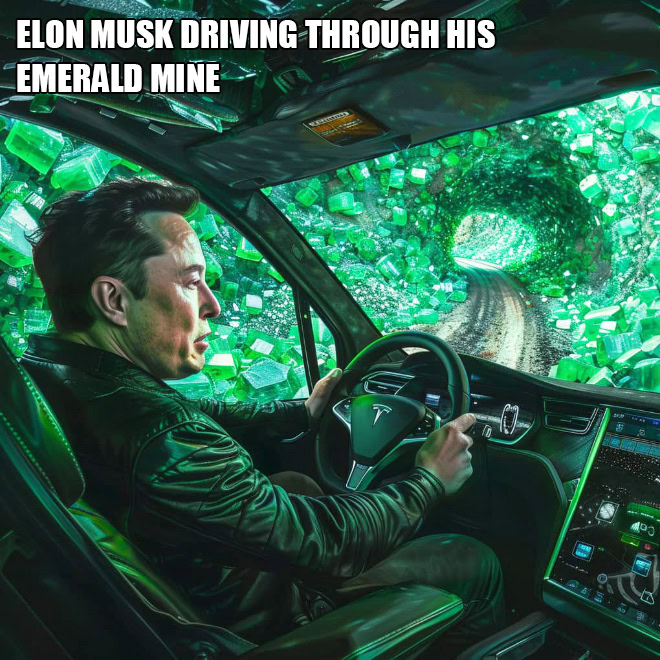 Elon Musk + AI = hilarious.