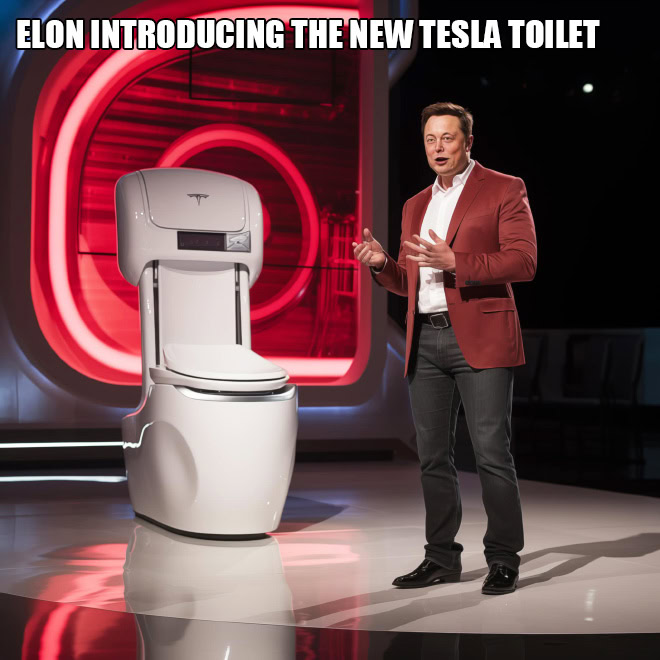 Elon Musk + AI = hilarious.