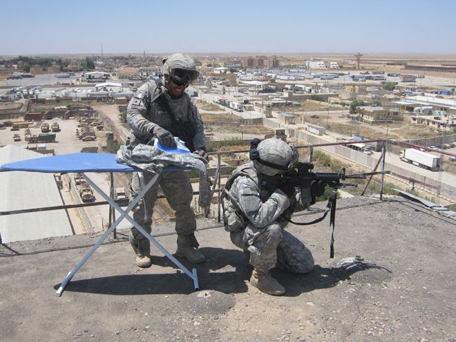 Extreme ironing.