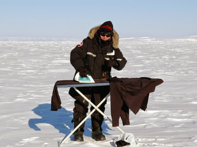 Extreme ironing.