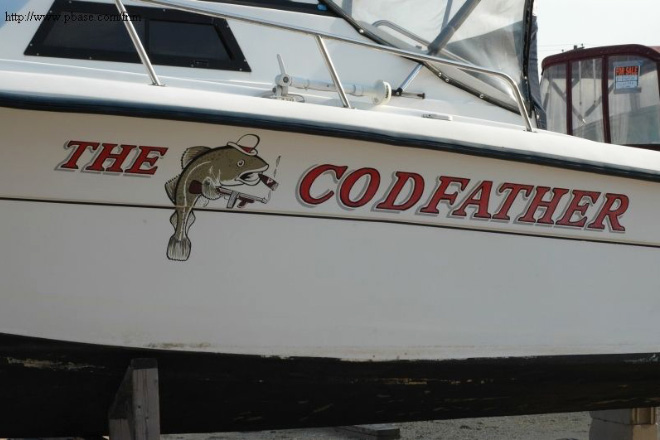 Funny boat name.