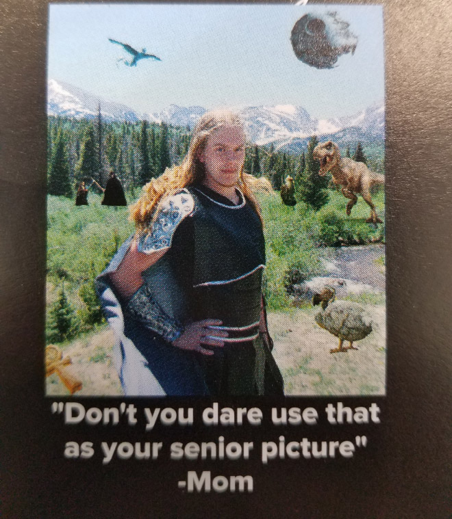 Funny yearbook quote.