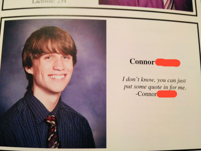 Funny yearbook quote.