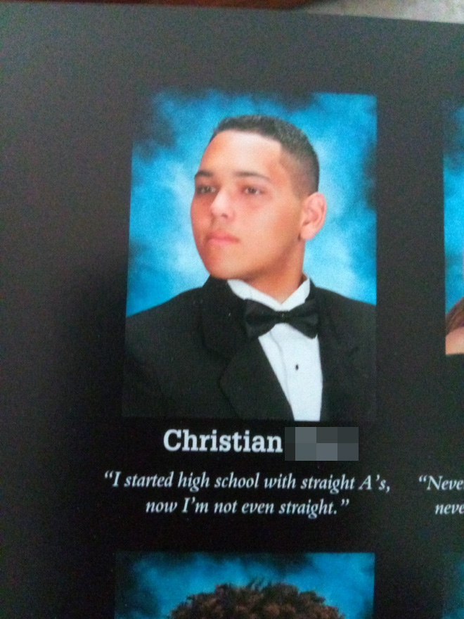 Funny yearbook quote.