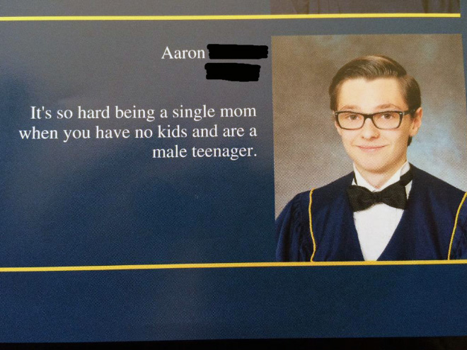 Funny yearbook quote.