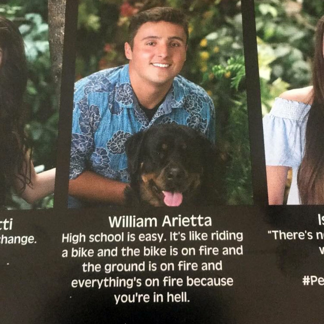 Funny yearbook quote.