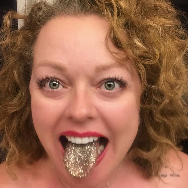 So people are licking glitter for attention...