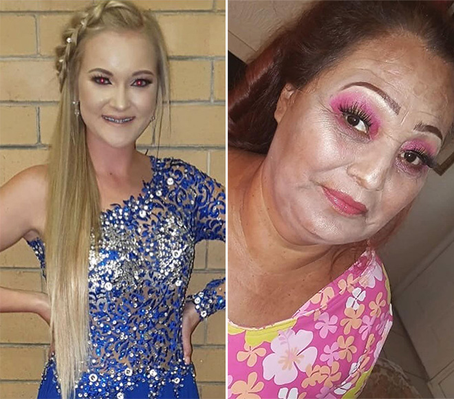 Makeup fail is the funniest kind of fail.