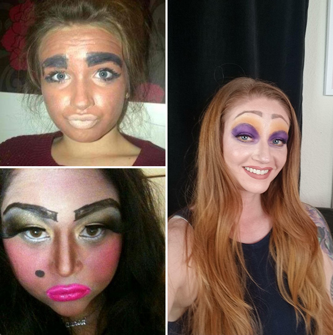 Makeup fail is the funniest kind of fail.