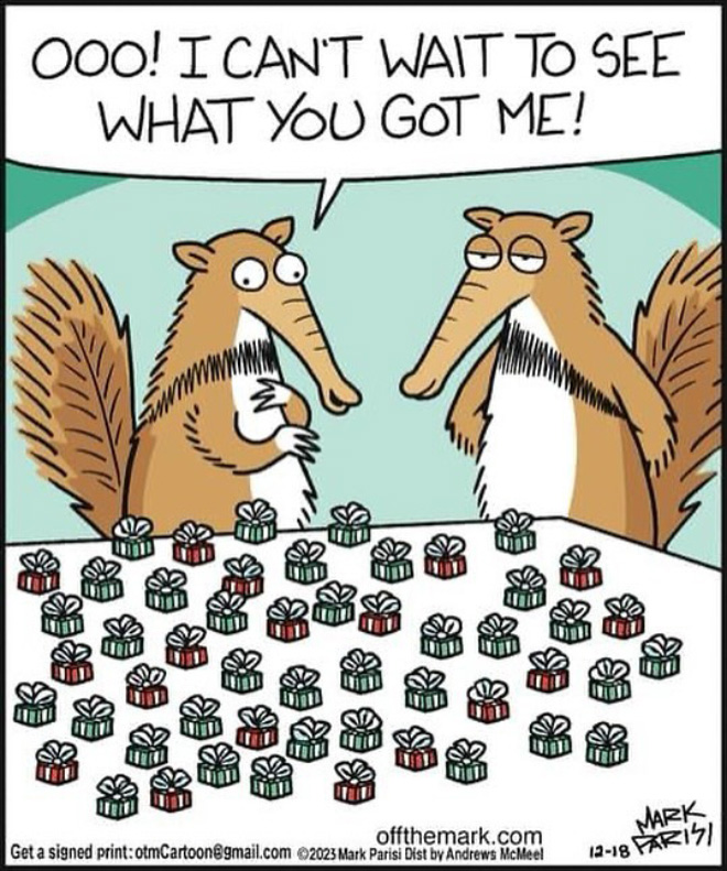 Funny cartoon by Mark Parisi.