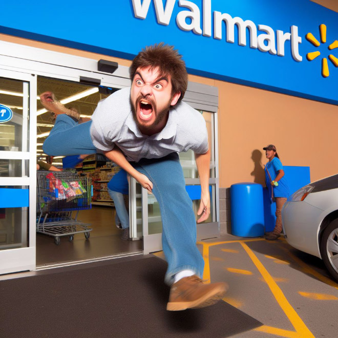 Walmart visitor, according to AI.