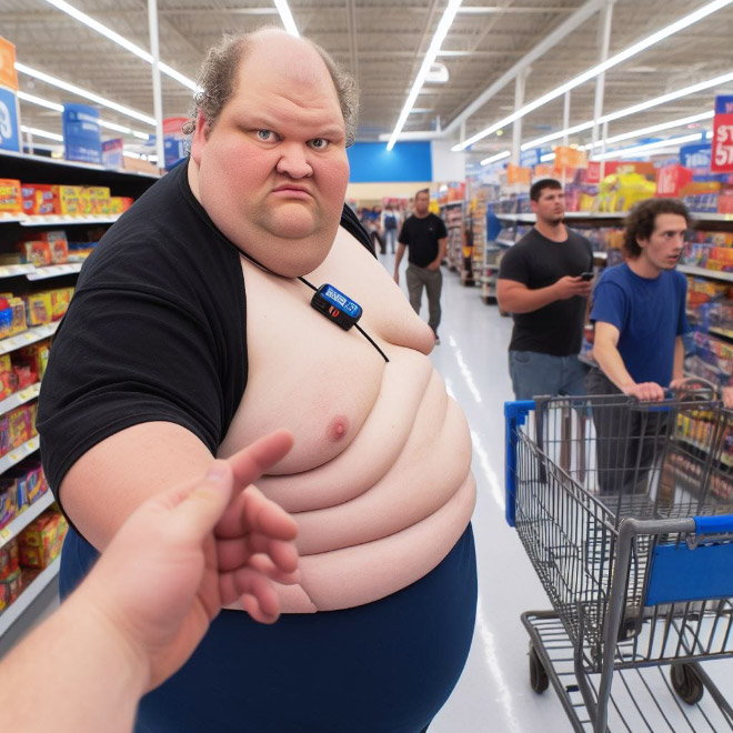 Walmart visitor, according to AI.