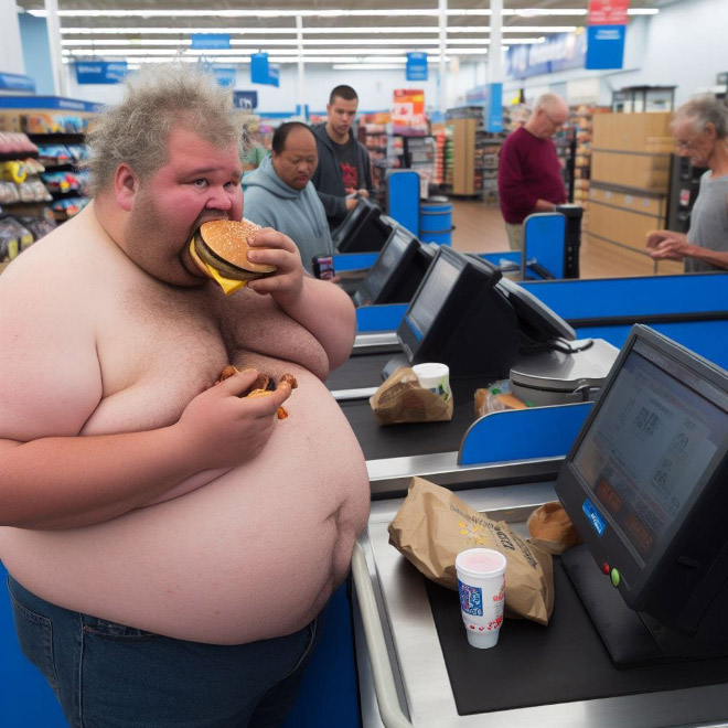 Walmart visitor, according to AI.