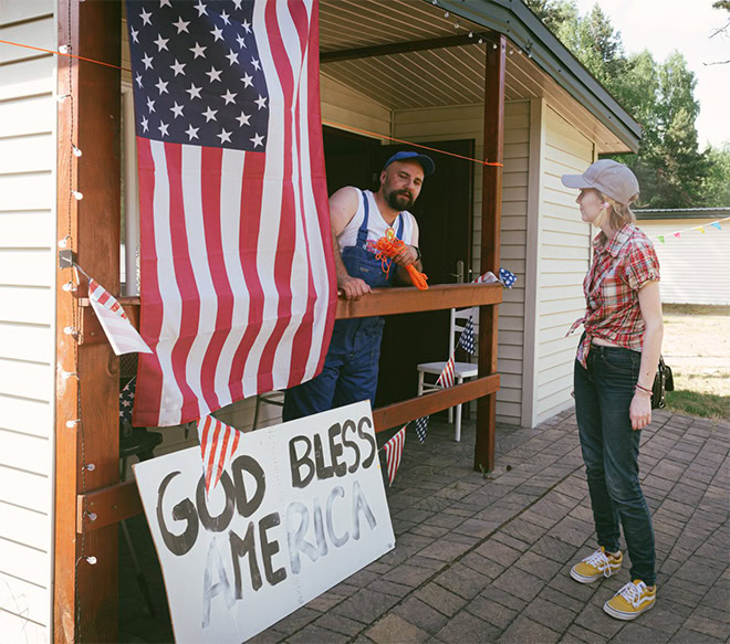 Polish people LARPing as Americans.