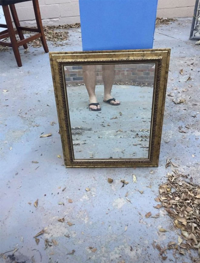 People selling mirrors online are hilarious.