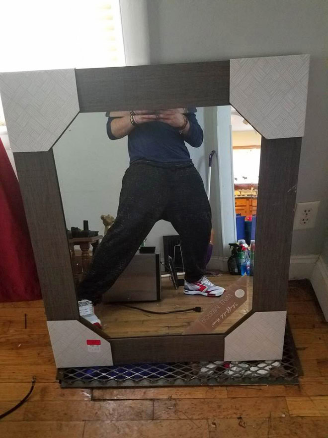 People selling mirrors online are hilarious.