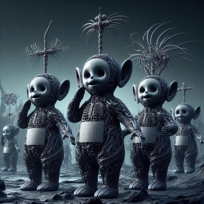 Teletubbies from hell.