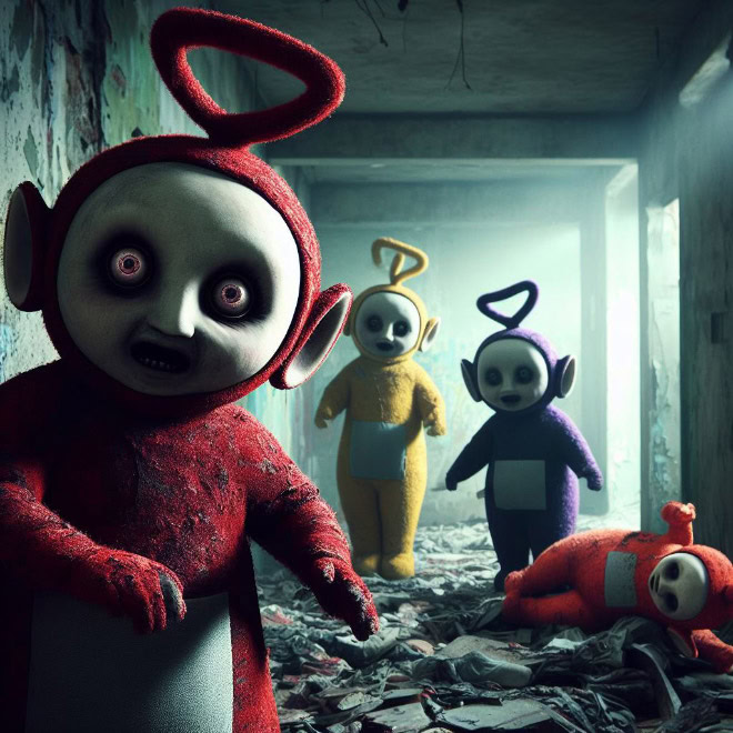 Teletubbies from hell.