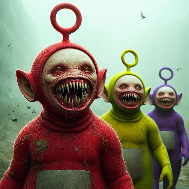 Teletubbies from hell.